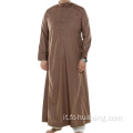 Uomo di granato di cotone maschi rossi kaftan thobe